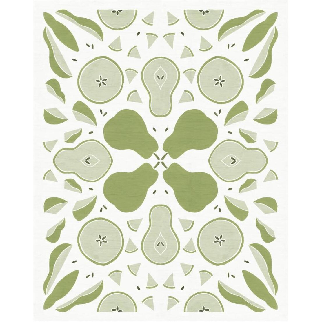 Retro Pear Otomi Monotone -Paper Art-22&quotx26"