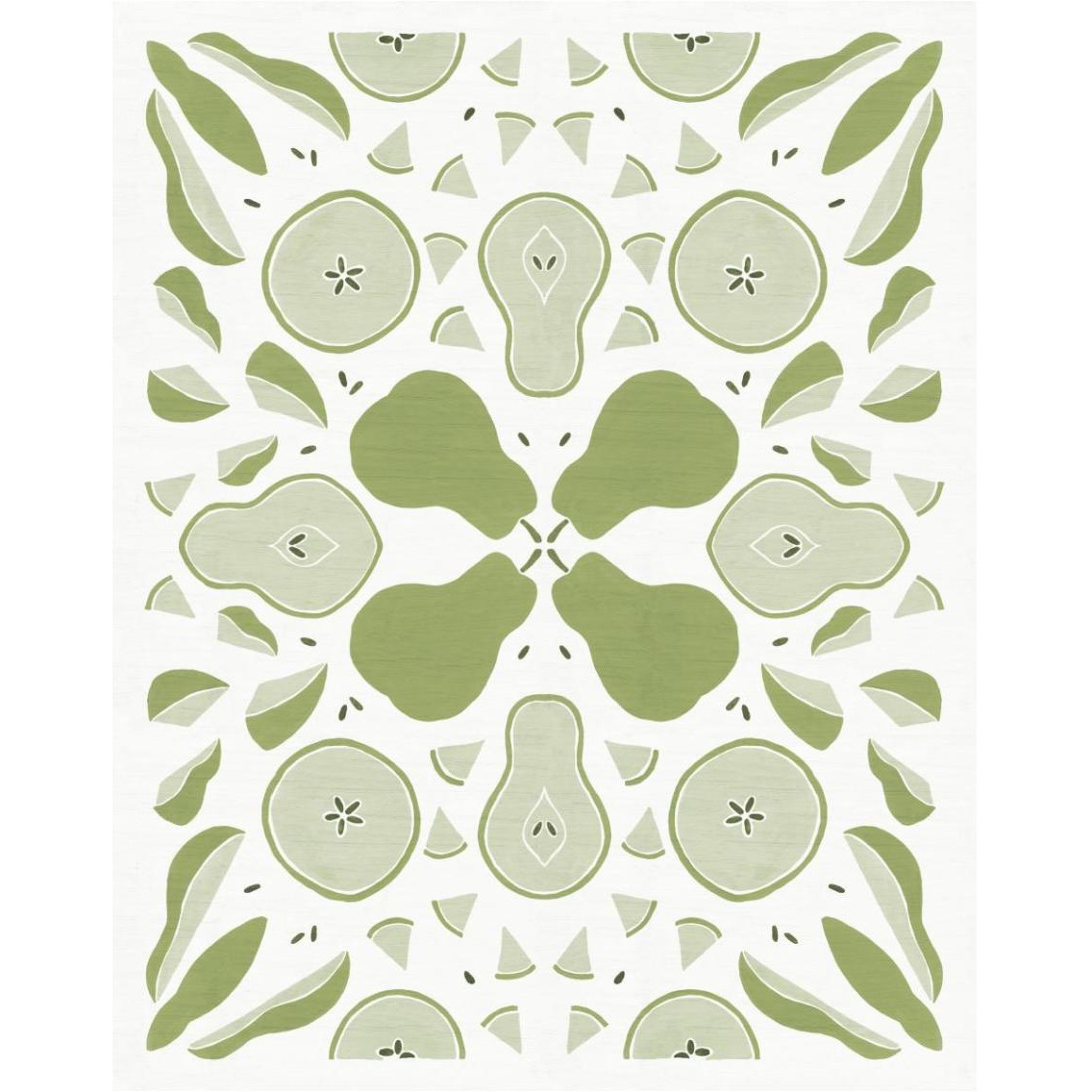 Retro Pear Otomi Monotone -Paper Art-30&quotx37"