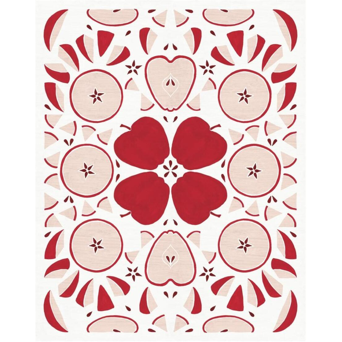 Retro Apple Otomi Monotone -Paper Art-22&quotx26"