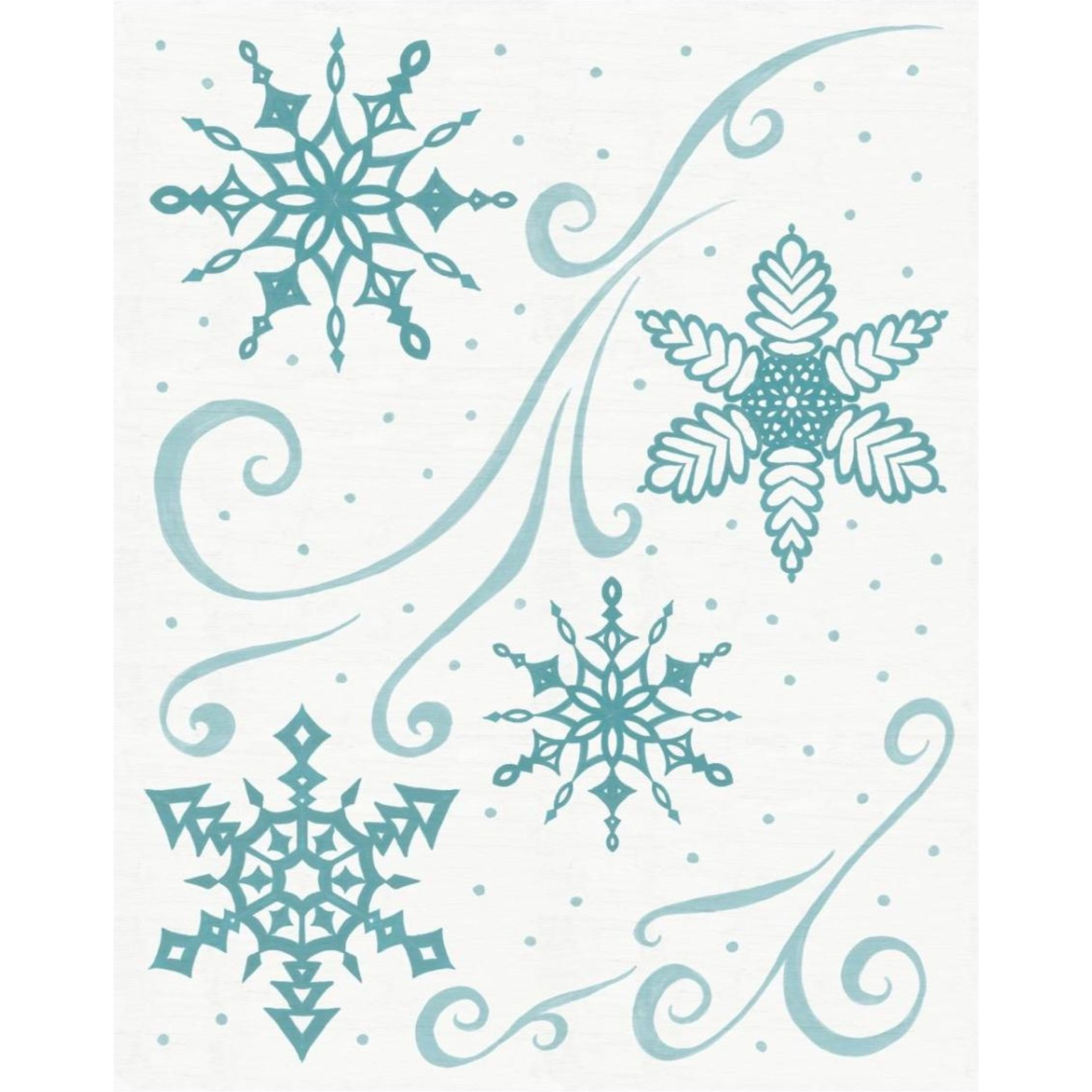 Christmas Otomi Tile I -Paper Art-24&quotx30"