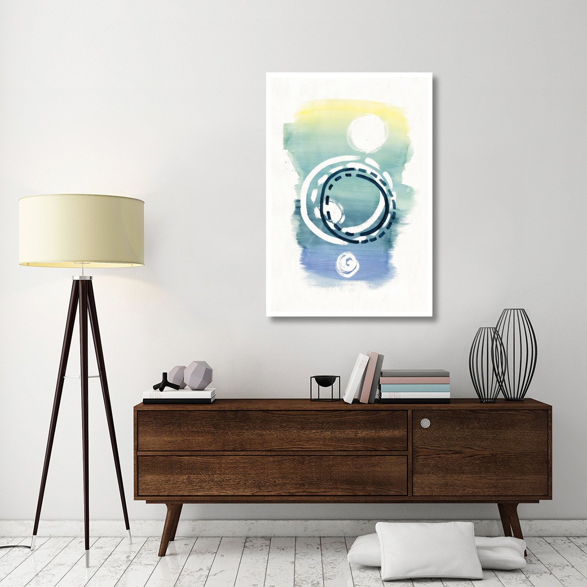 Offset Shapes Circle -Paper Art-34&quotx50"