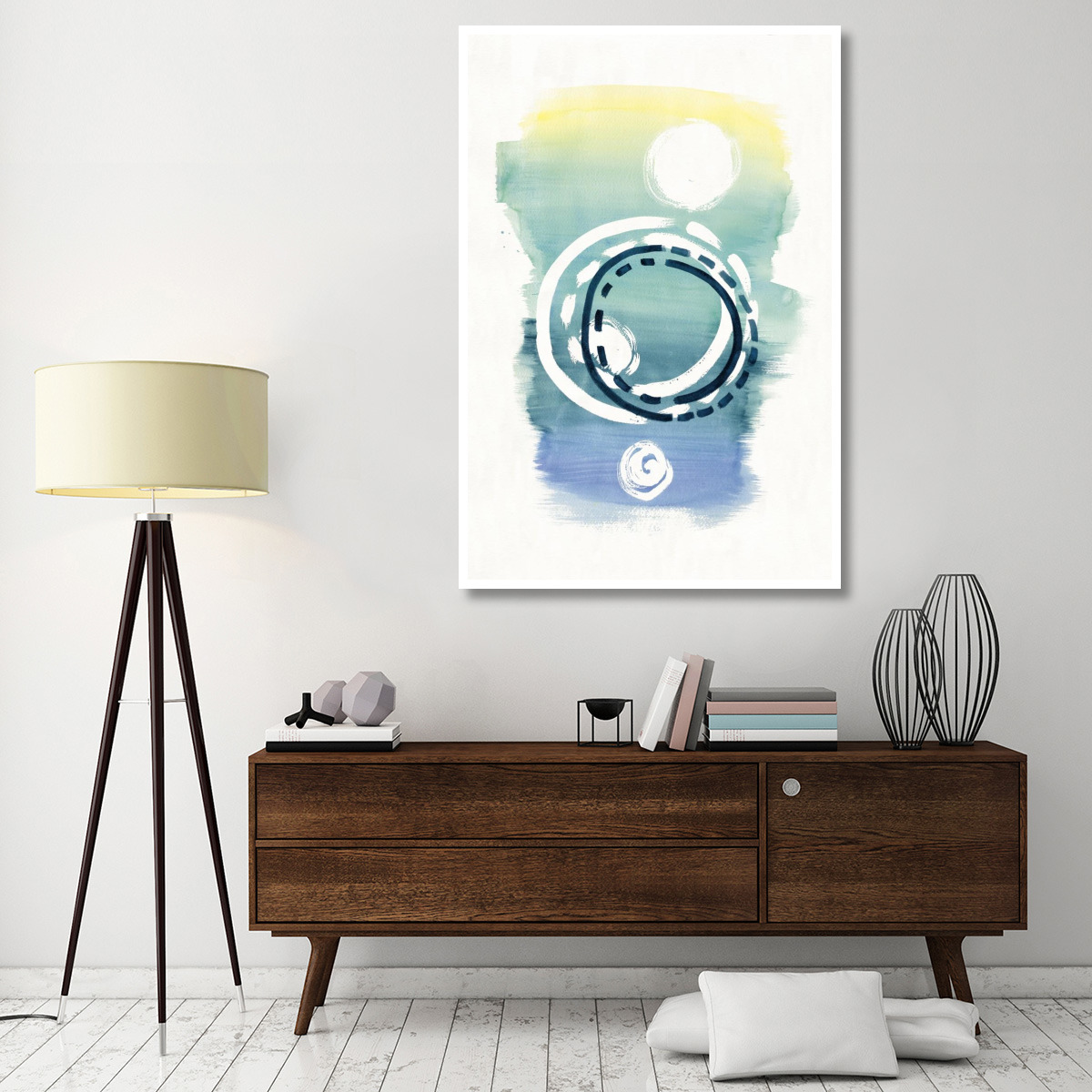 Offset Shapes Circle -Paper Art-42&quotx62"