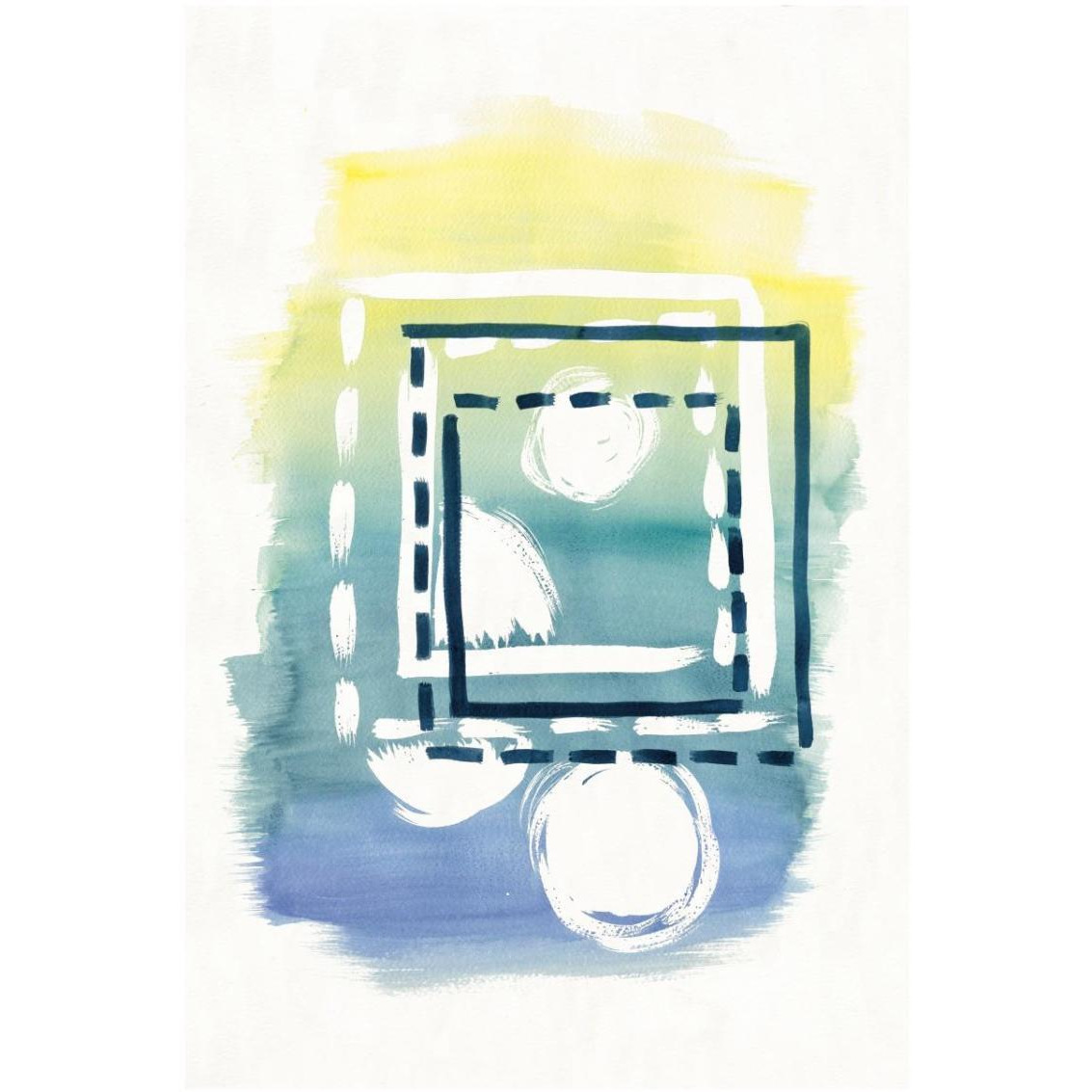 Offset Shapes Square -Paper Art-22&quotx32"