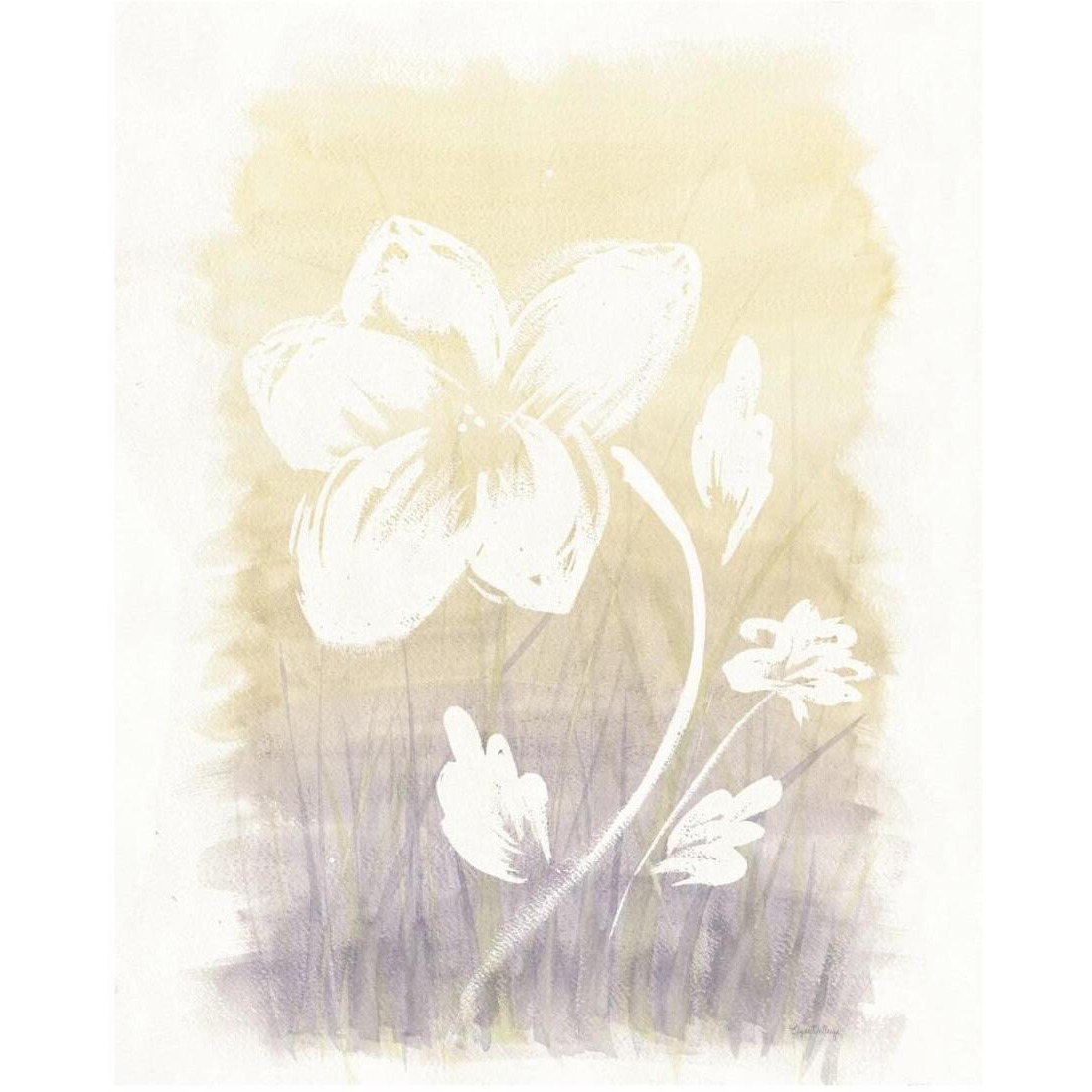 Floral Silhouette II -Paper Art-18&quotx22"