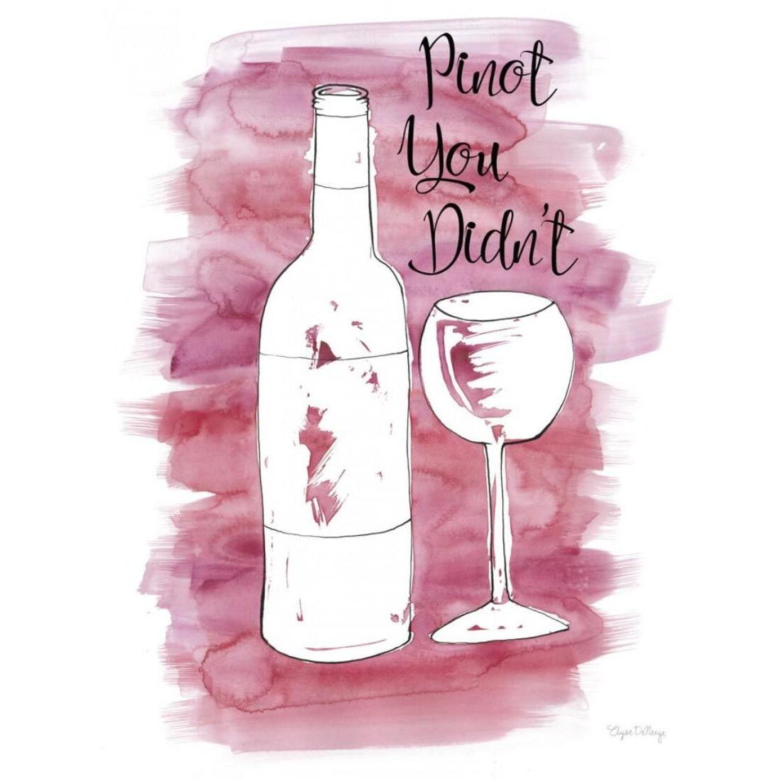 Splash of Wine I -Paper Art-22&quotx26"