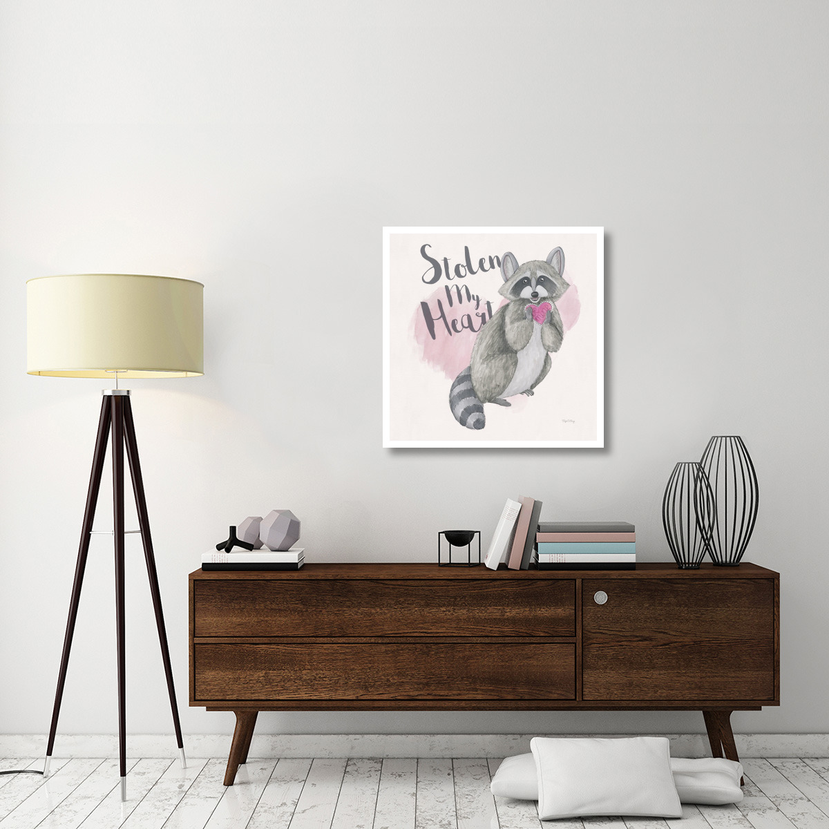 My Furry Valentine I Sq -Paper Art-32&quotx32"