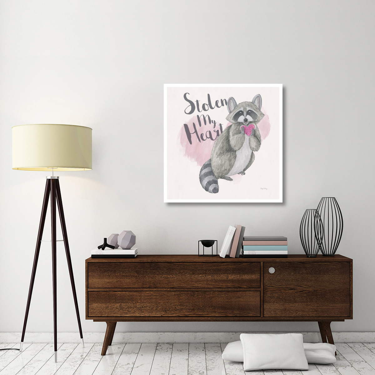 My Furry Valentine I Sq -Paper Art-38&quotx38"