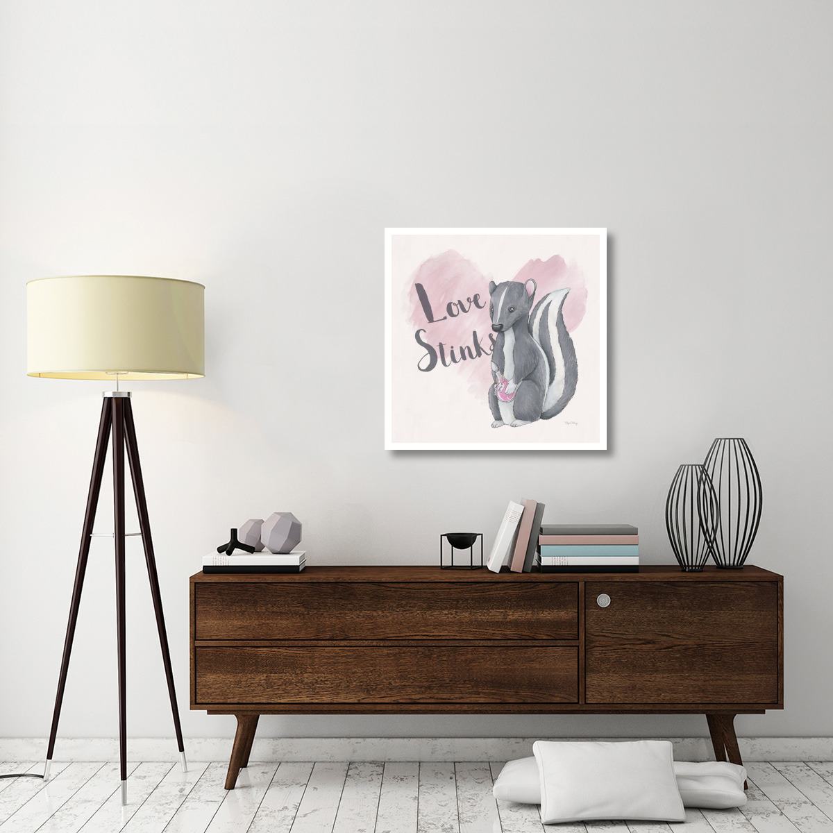 My Furry Valentine II Sq -Paper Art-32&quotx32"