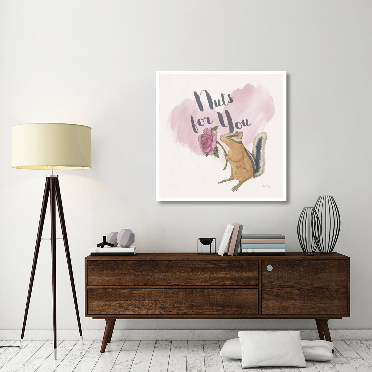 My Furry Valentine IV Sq -Paper Art-42&quotx42"