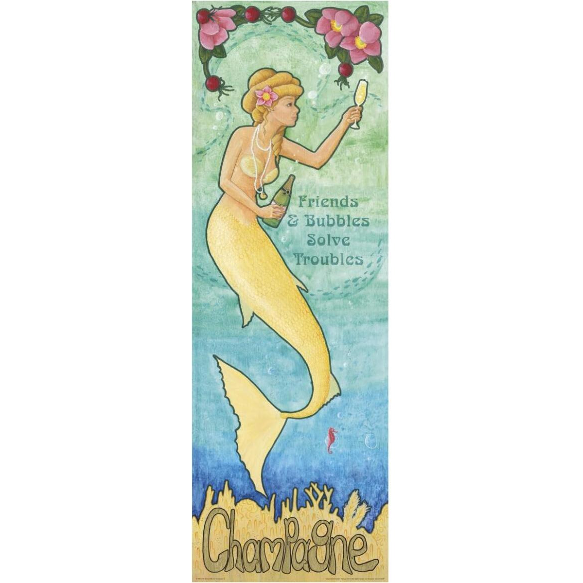 Nouveau Mermaid Champagne v2 -Paper Art-26&quotx74"