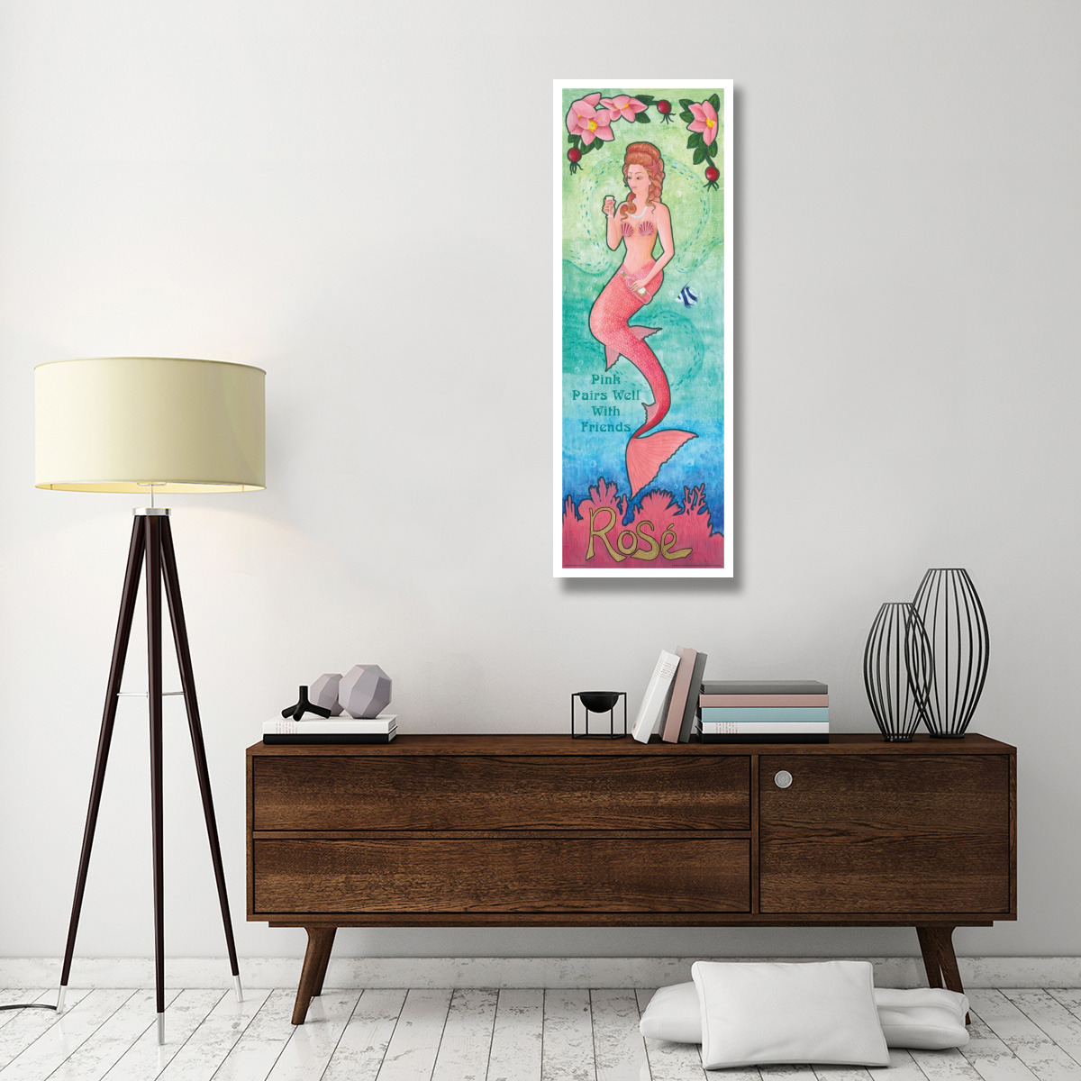 Nouveau Mermaid Rose v2 -Paper Art-20&quotx56"