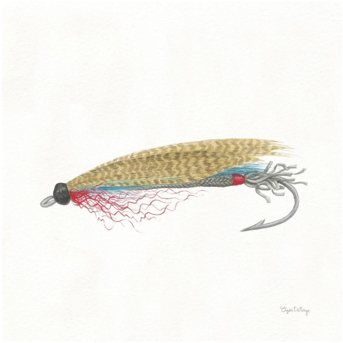 Gone Fishin III -Paper Art-32&quotx32"