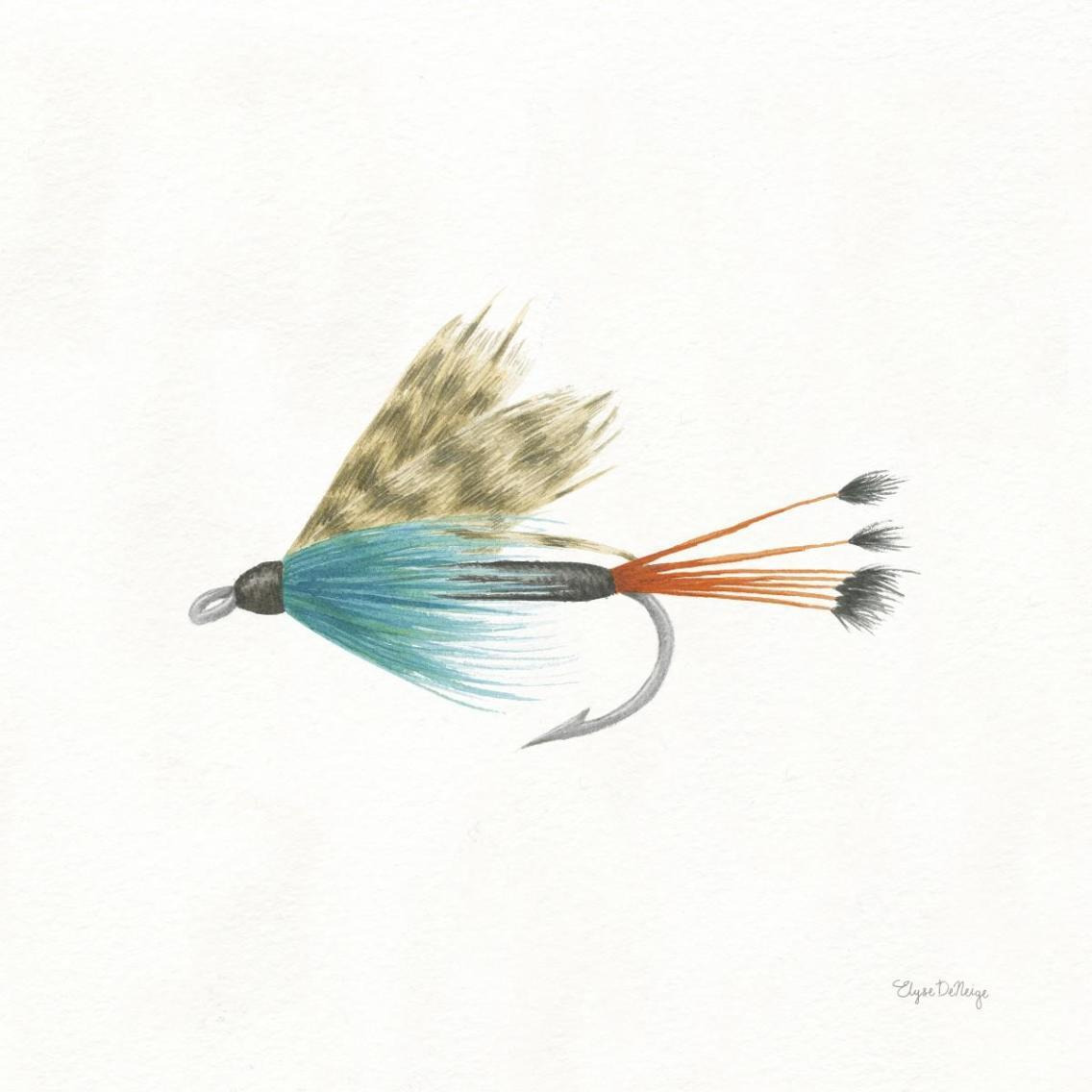 Gone Fishin V -Paper Art-38&quotx38"
