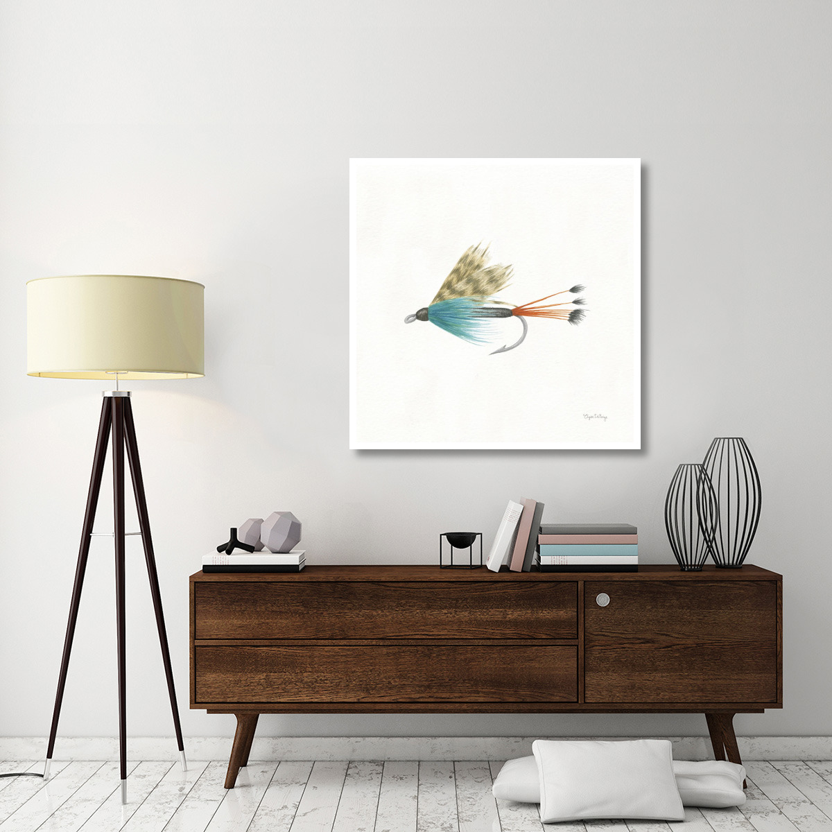 Gone Fishin V -Paper Art-42&quotx42"