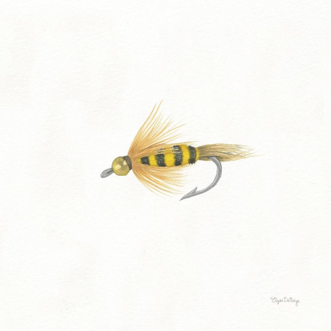 Gone Fishin VII -Paper Art-38&quotx38"