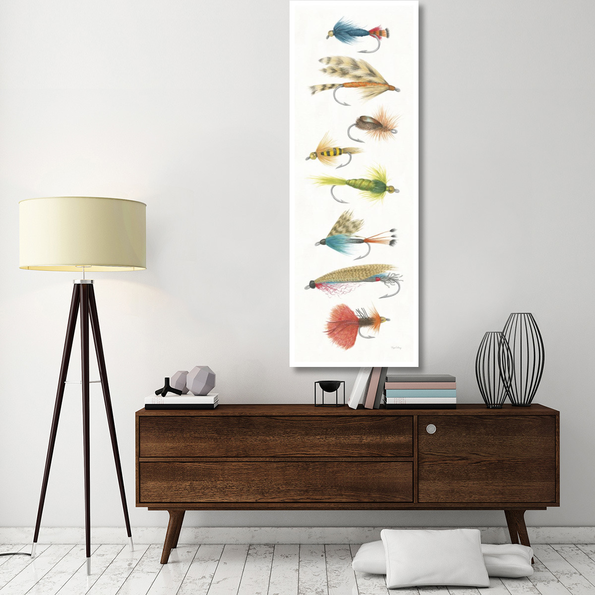 Gone Fishin X -Paper Art-26&quotx74"