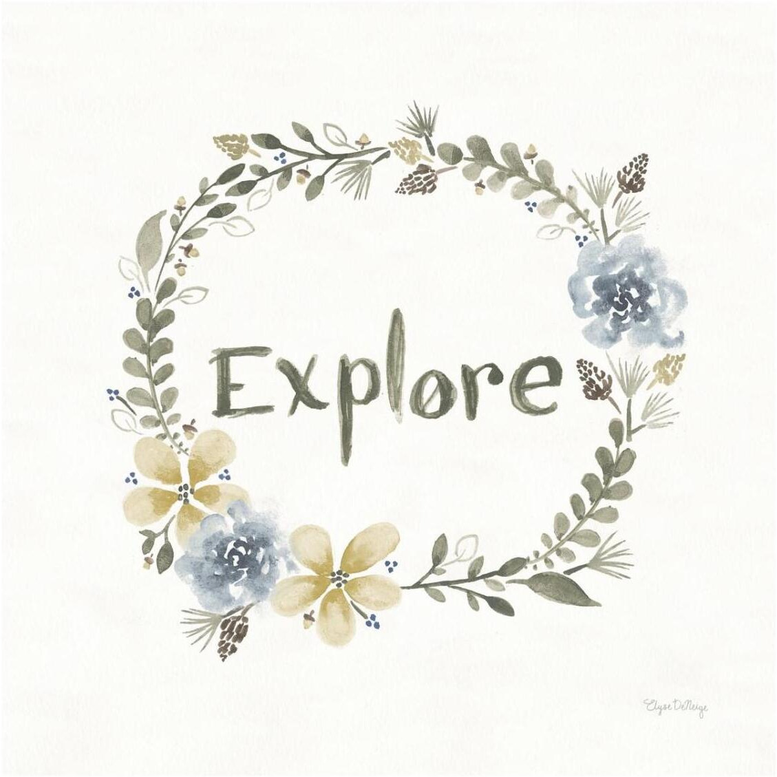 Exploration III No Boots -Paper Art-32&quotx32"