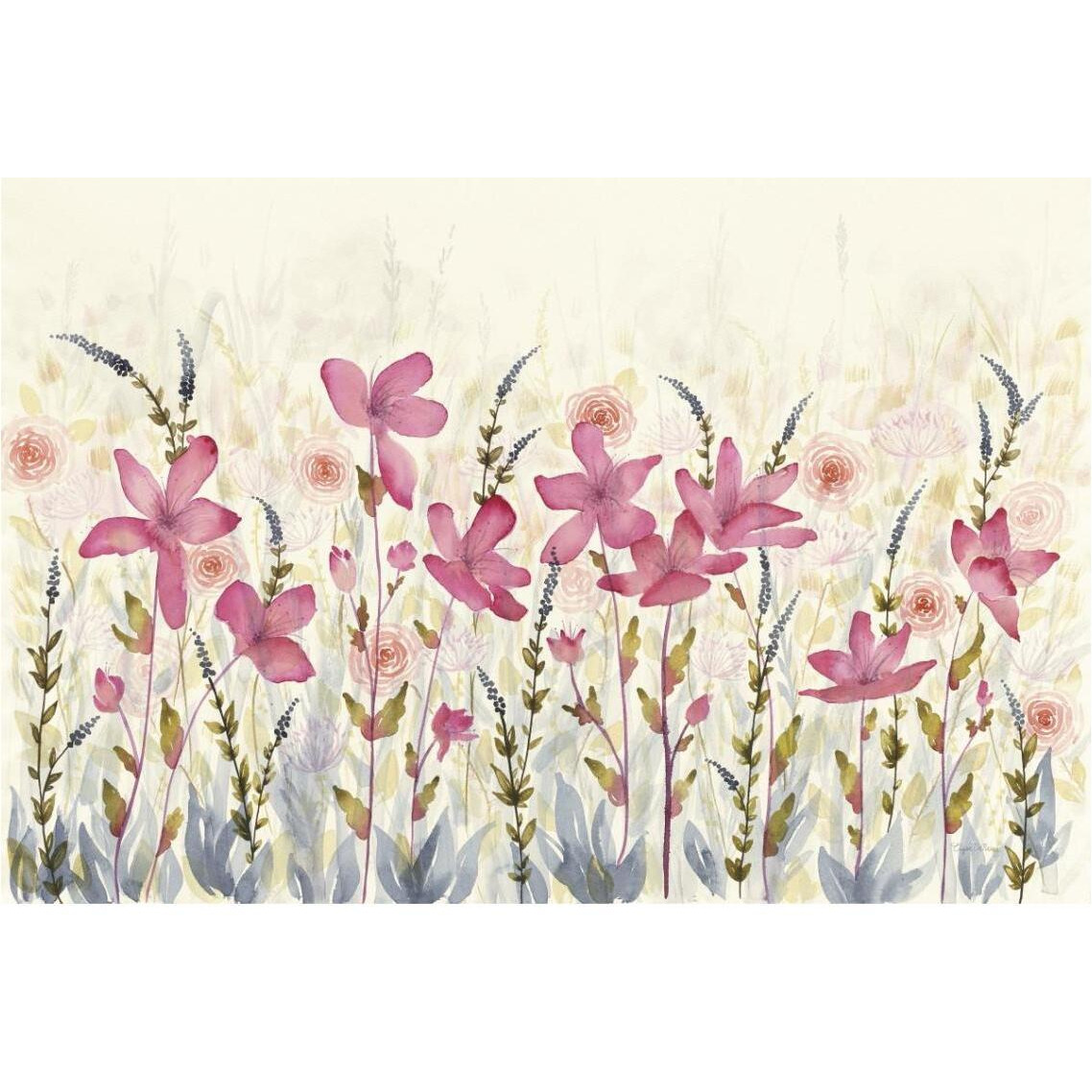 Watercolor Garden -Paper Art-38&quotx26"
