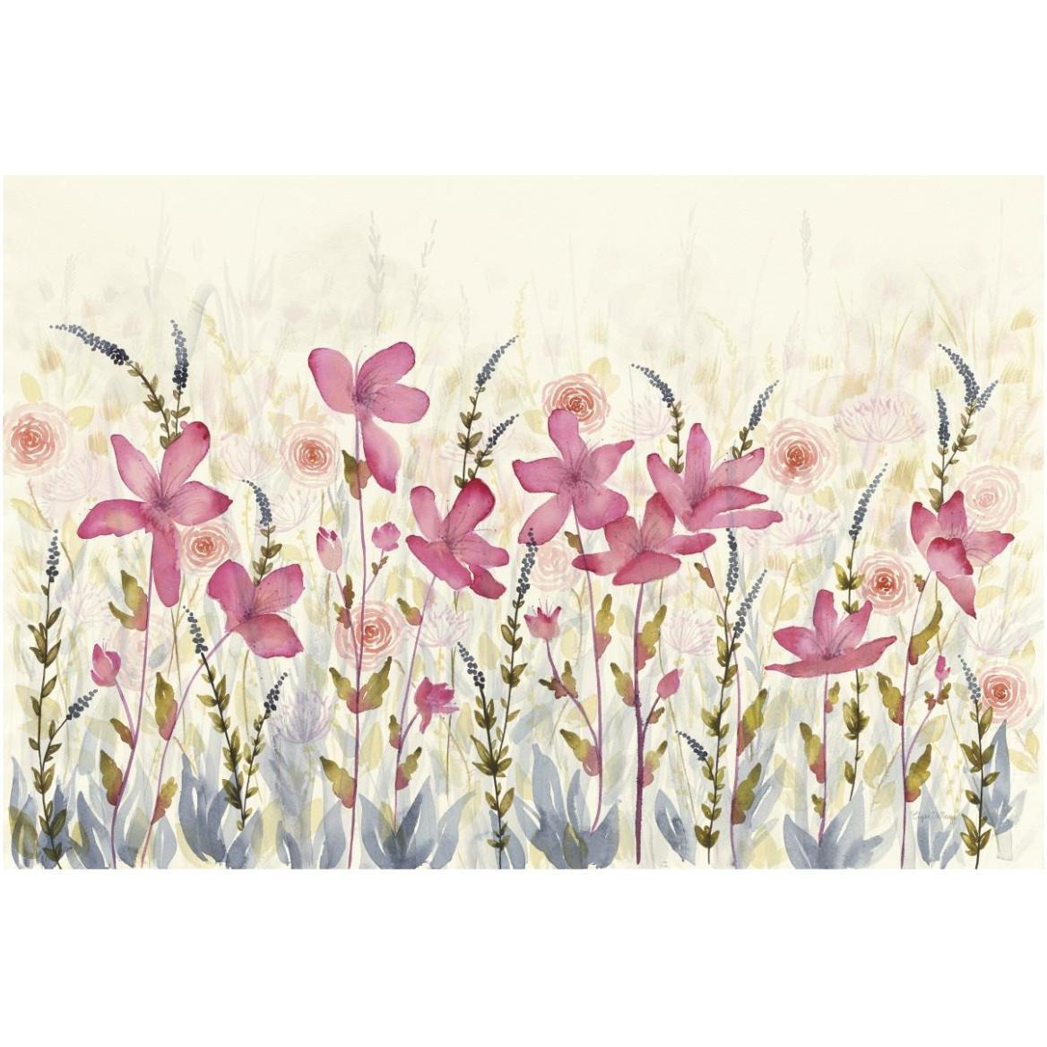 Watercolor Garden -Paper Art-62&quotx42"