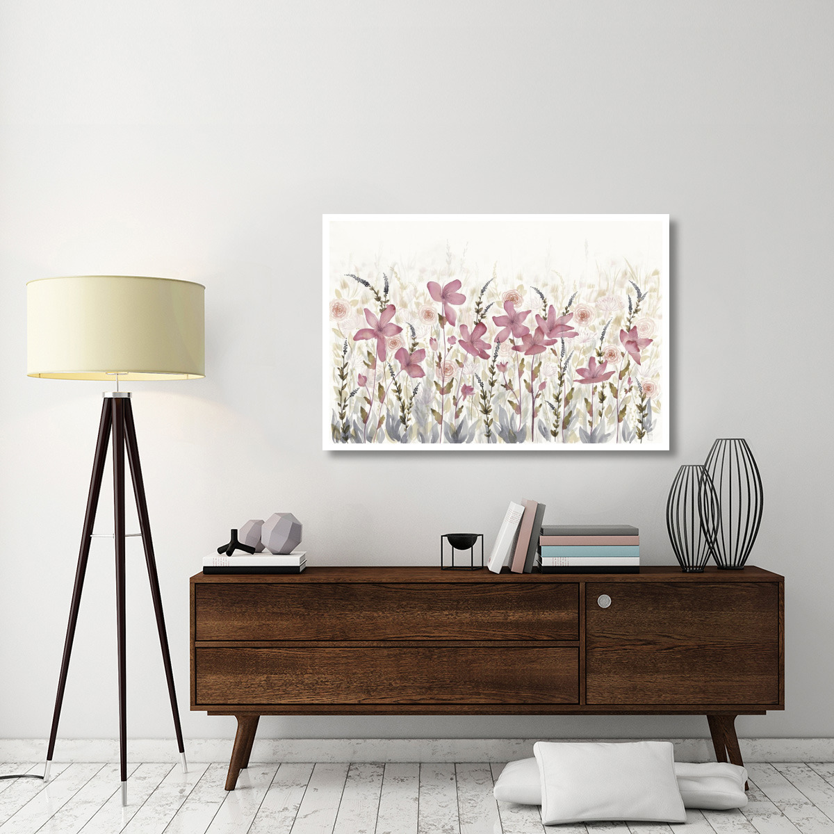 Watercolor Garden Light -Paper Art-50&quotx34"