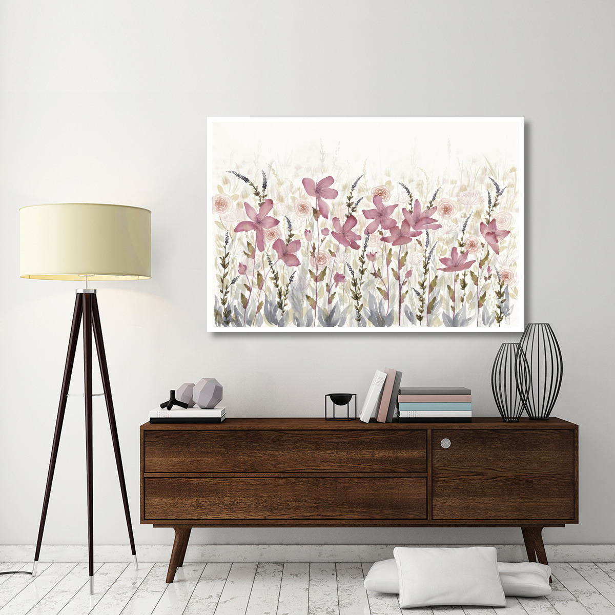 Watercolor Garden Light -Paper Art-62&quotx42"