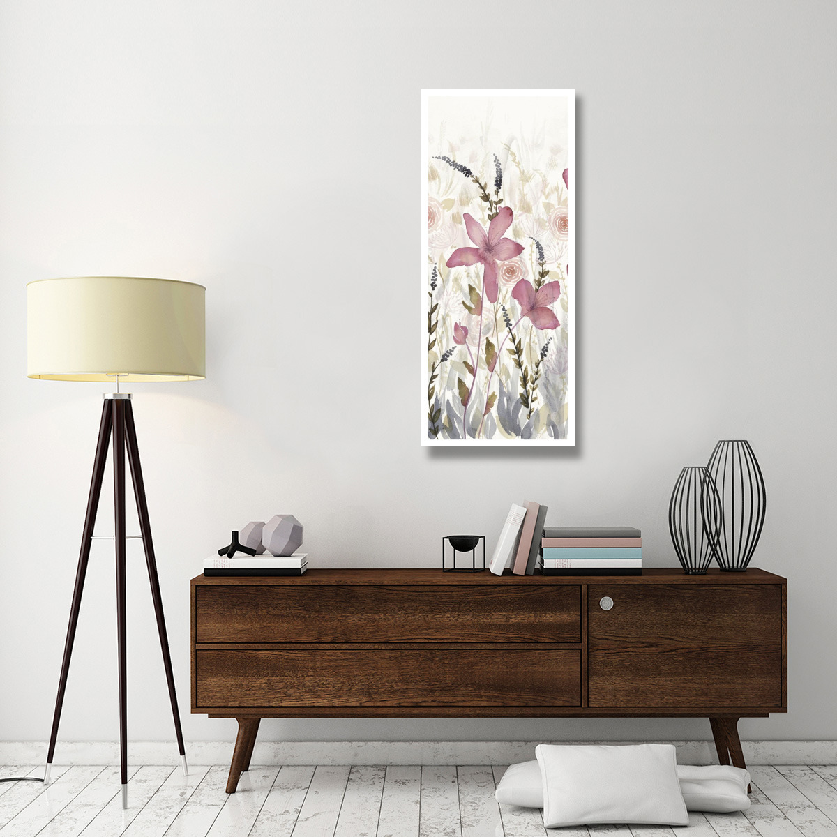 Watercolor Garden Light II -Paper Art-22&quotx52"