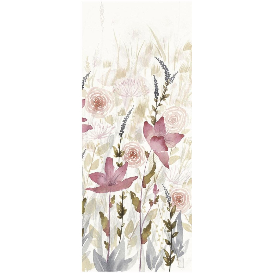 Watercolor Garden III Light -Paper Art-14&quotx32"