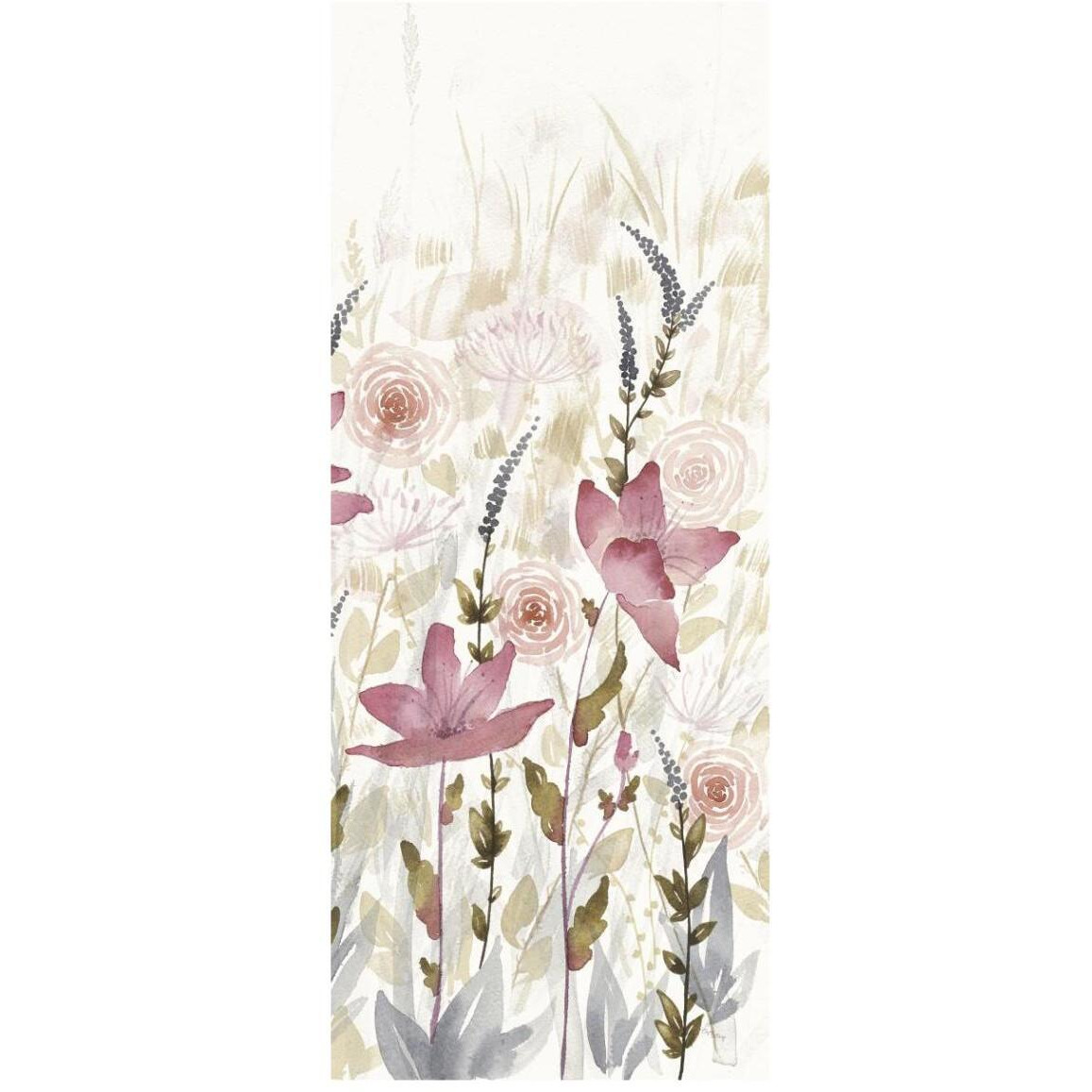 Watercolor Garden III Light -Paper Art-18&quotx42"