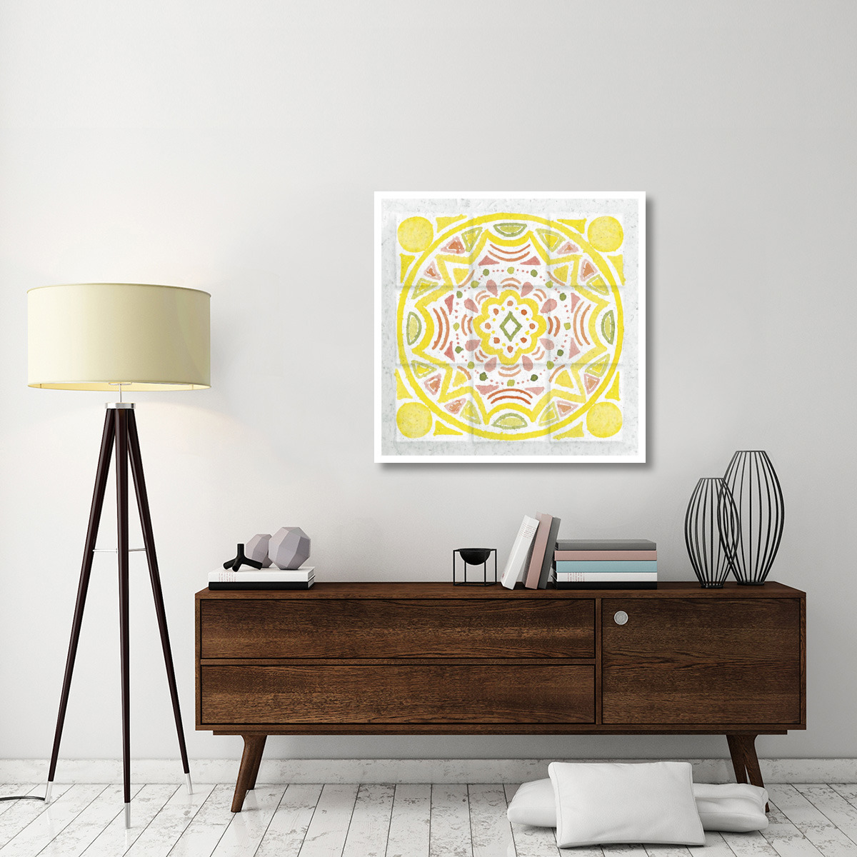 Citrus Tile II -Paper Art-38&quotx38"