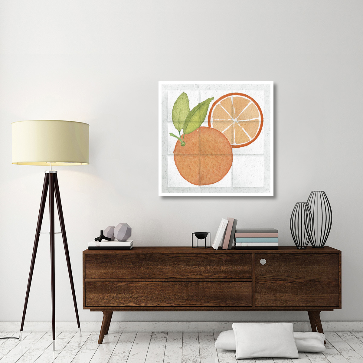 Citrus Tile V -Paper Art-38&quotx38"