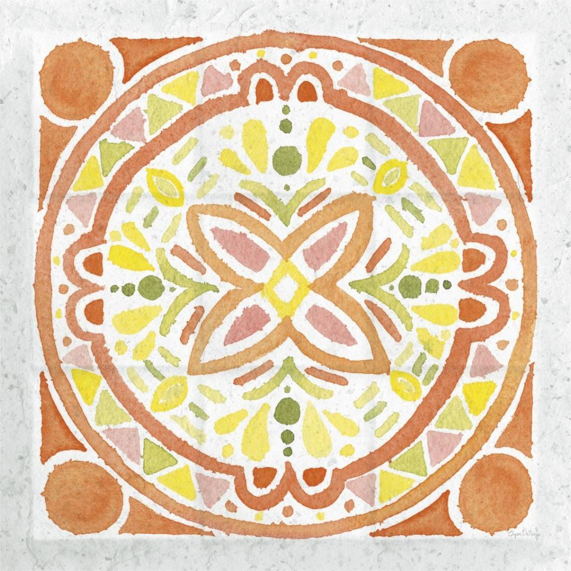 Citrus Tile I v2 -Paper Art-38&quotx38"