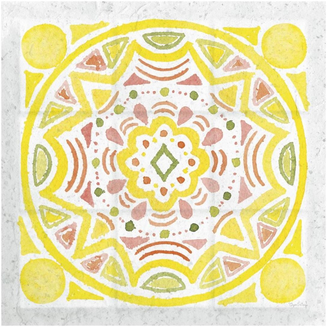 Citrus Tile II v2 -Paper Art-20&quotx20"