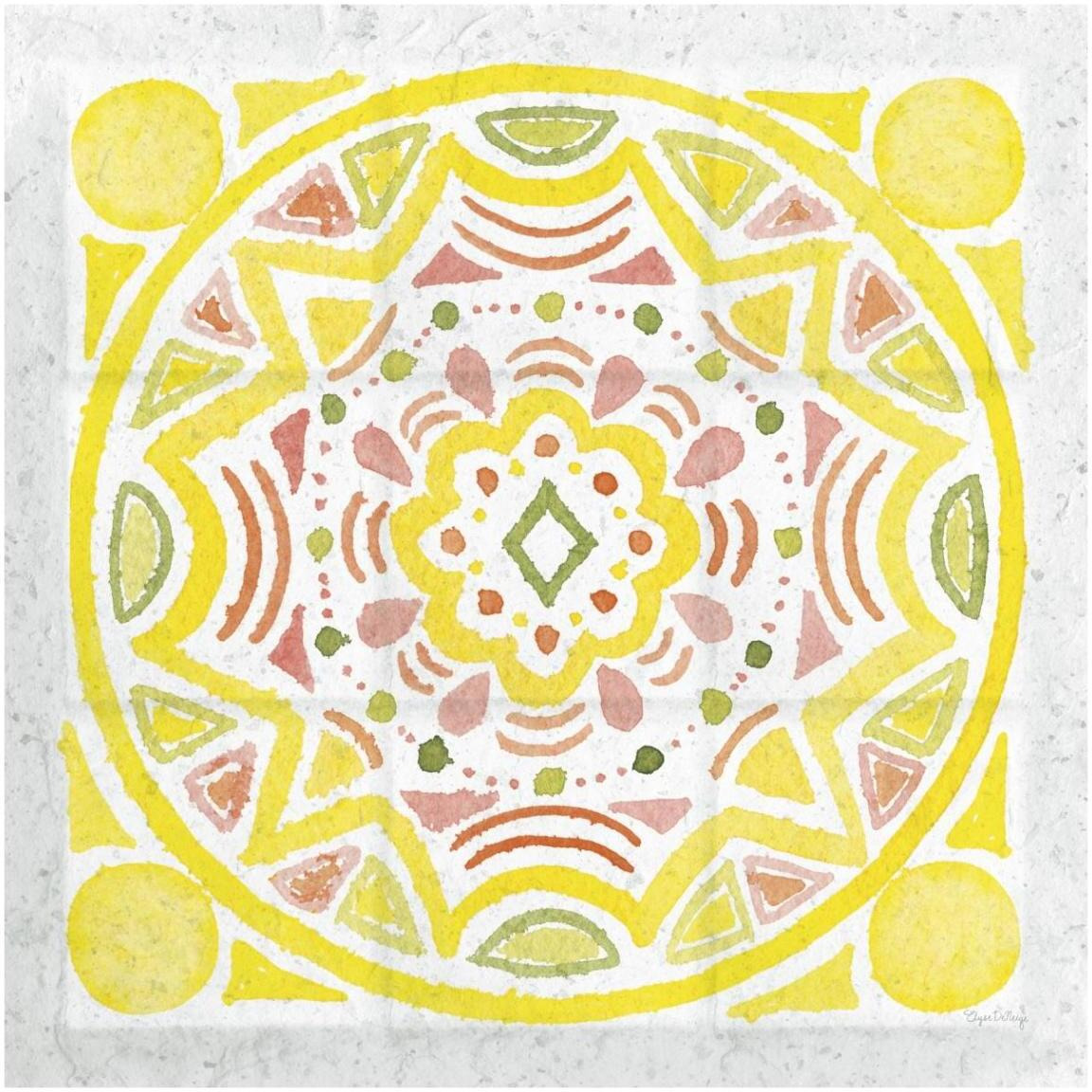 Citrus Tile II v2 -Paper Art-42&quotx42"
