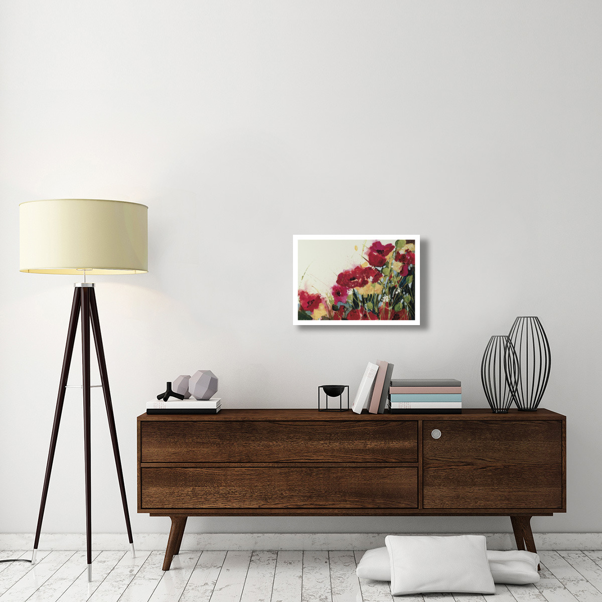 Poppies and Flowers -Paper Art-26&quotx18"