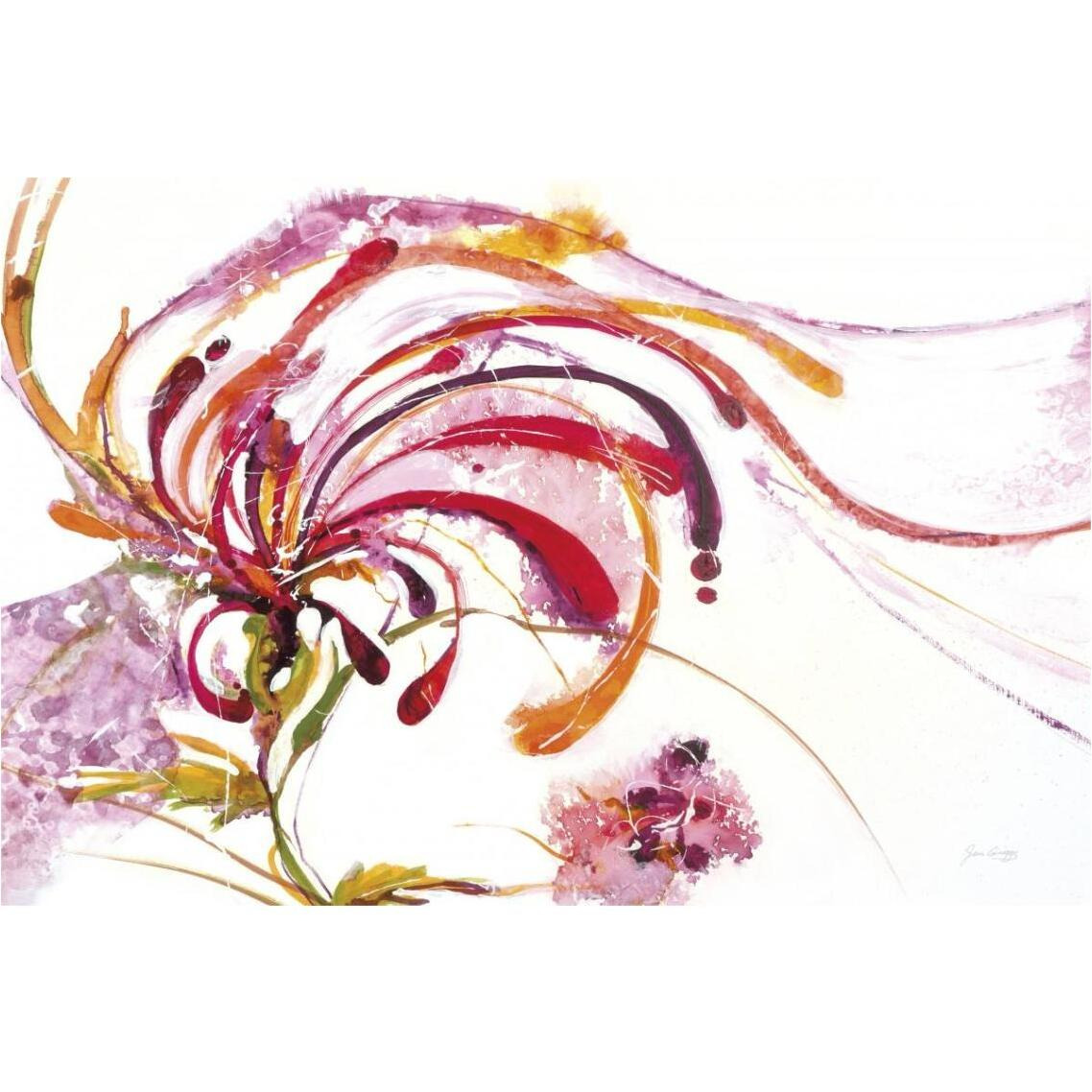 Moving and Shaking Bright on White Crop -Paper Art-38&quotx26"