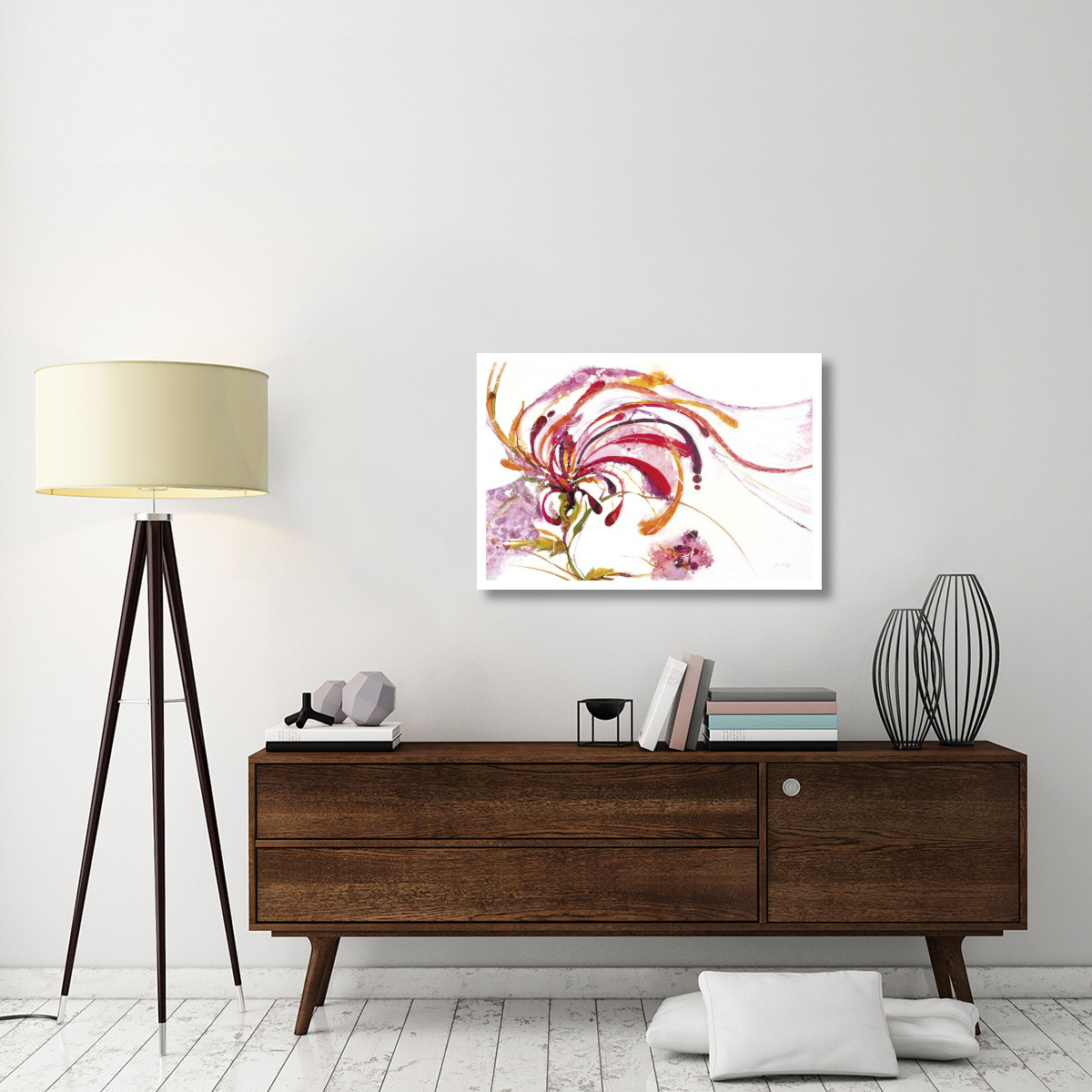 Moving and Shaking Bright on White Crop -Paper Art-38&quotx26"