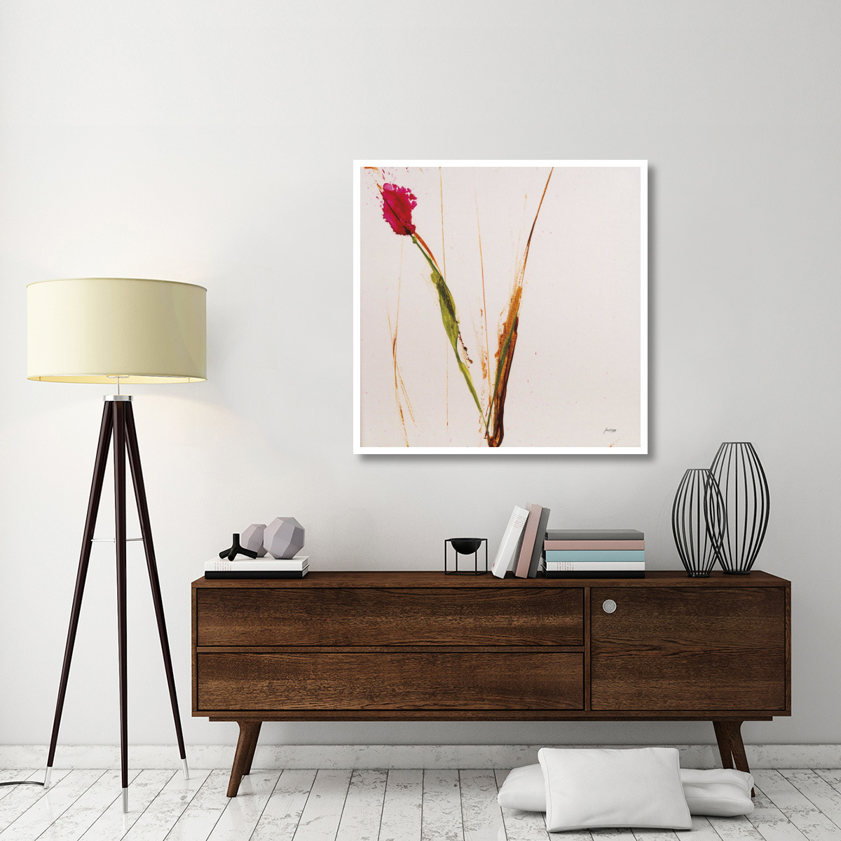 Pink Buds I -Paper Art-42&quotx42"