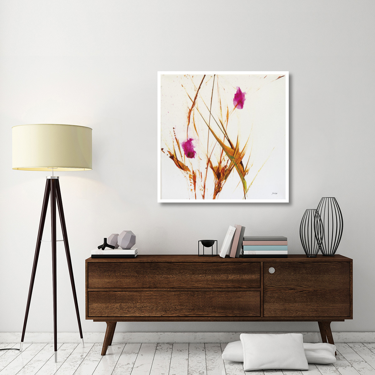 Pink Buds II -Paper Art-42&quotx42"