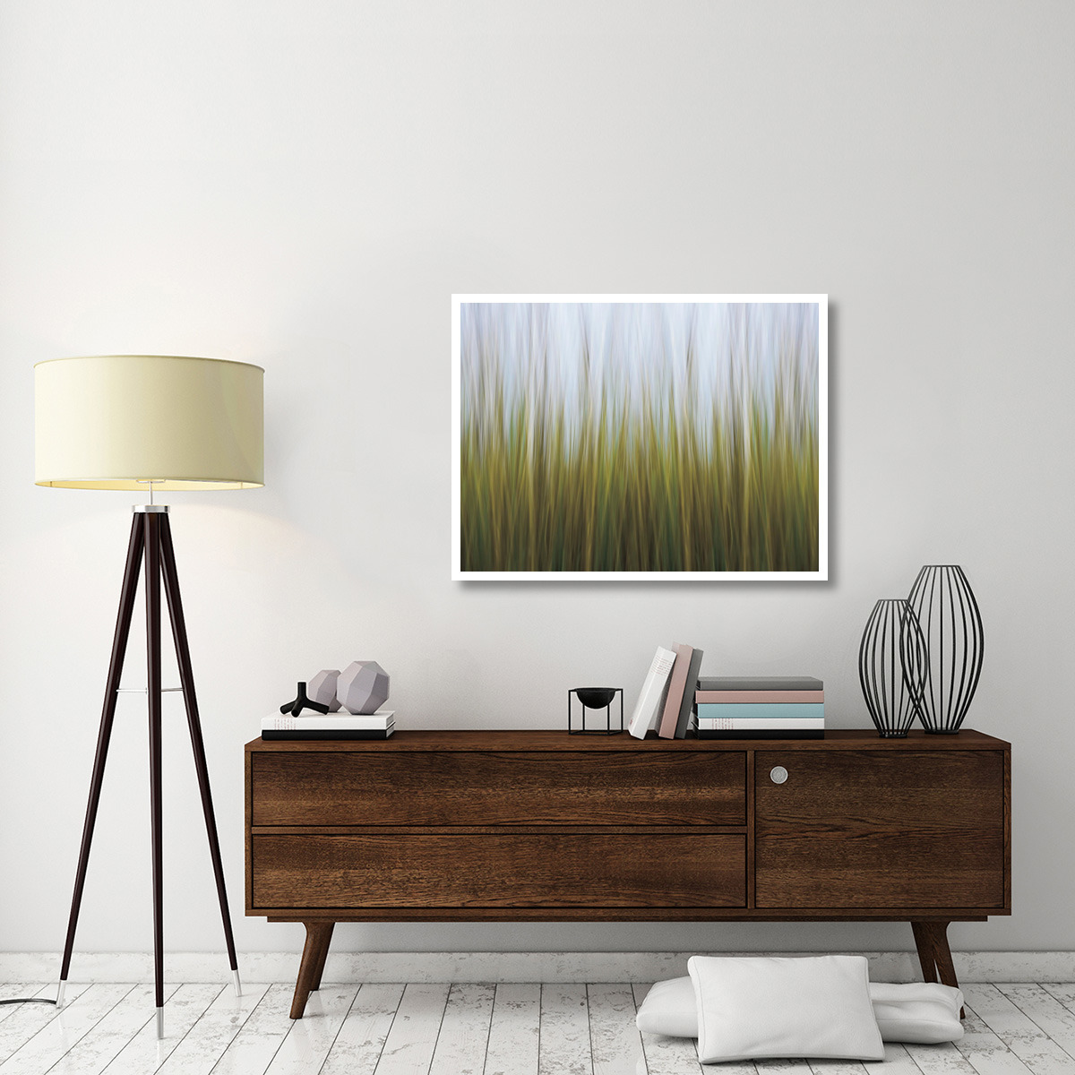 Sea Grass Canvas -Paper Art-42&quotx32"