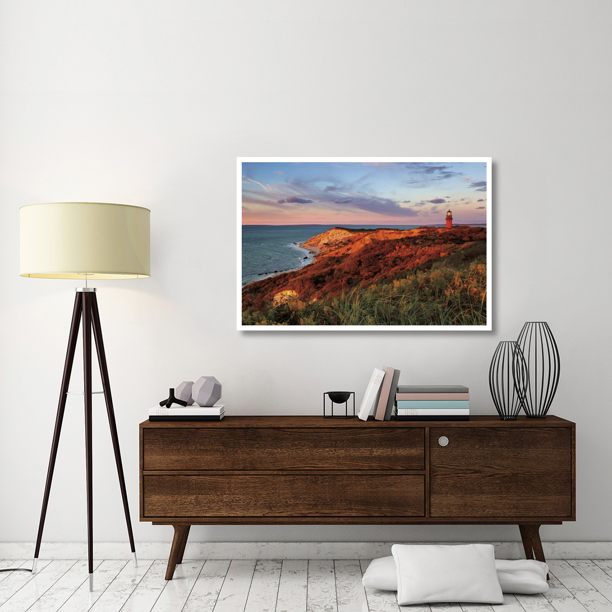 Gay Head Sunset -Paper Art-50&quotx34"