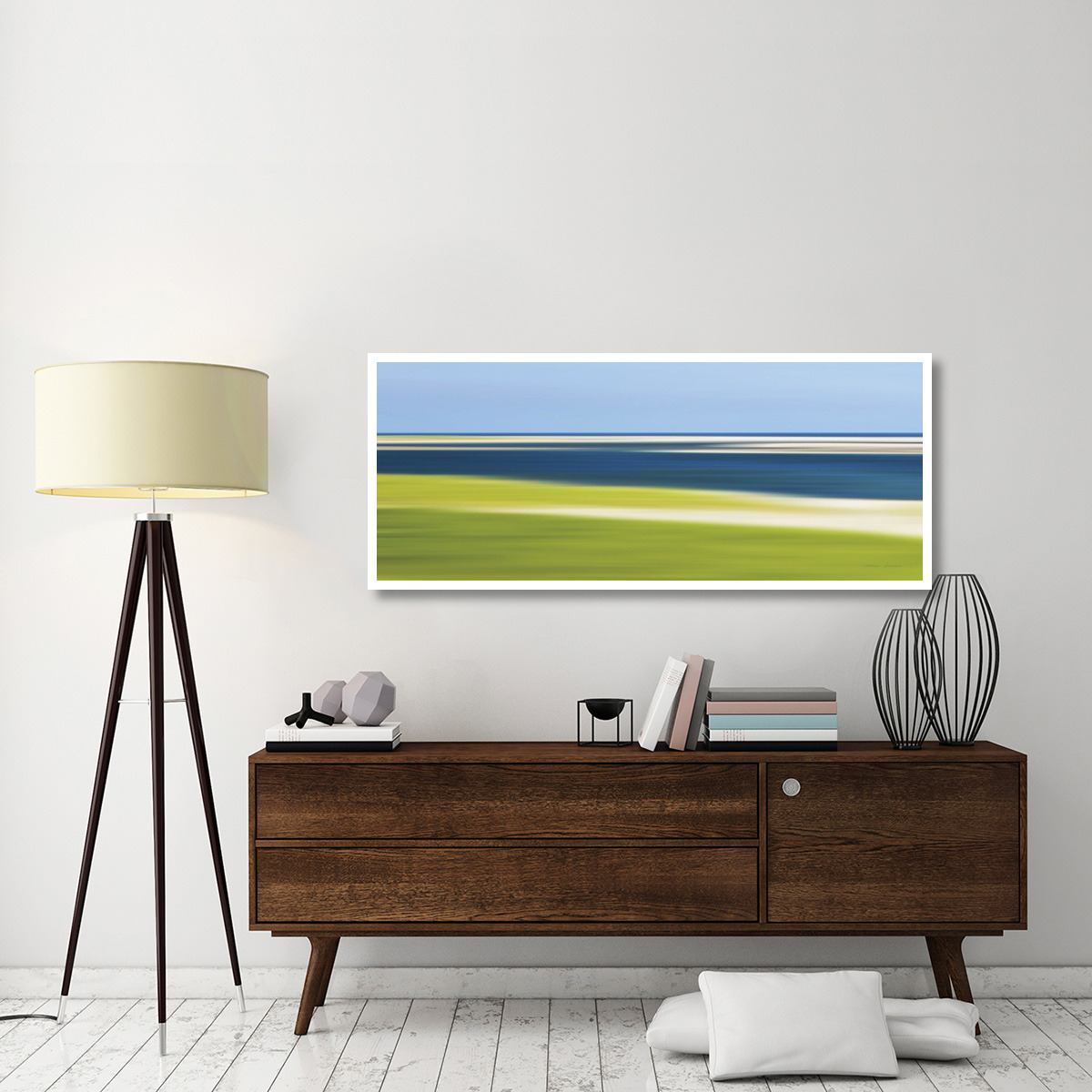 Cape Cod Low Tide -Paper Art-62&quotx26"