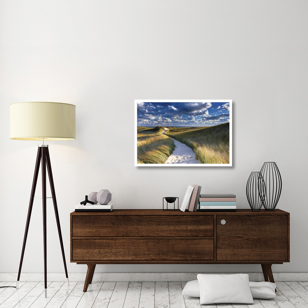 Philbin Beach Path -Paper Art-38&quotx26"