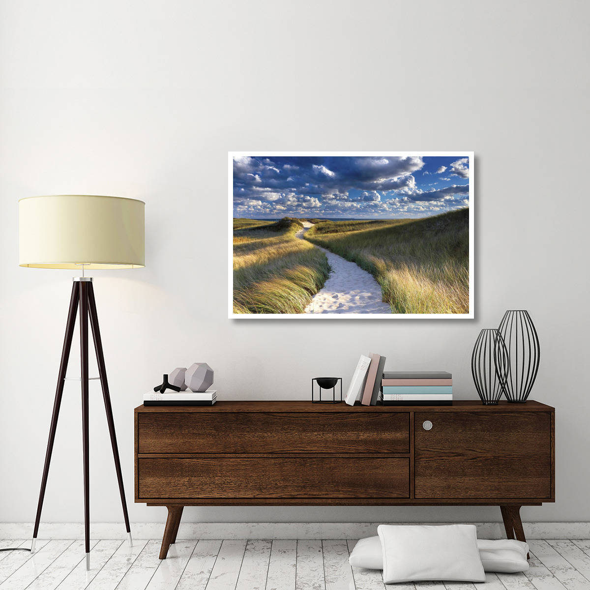 Philbin Beach Path -Paper Art-50&quotx34"