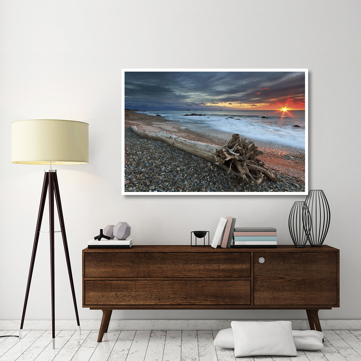 Sakonnet Driftwood -Paper Art-62&quotx42"