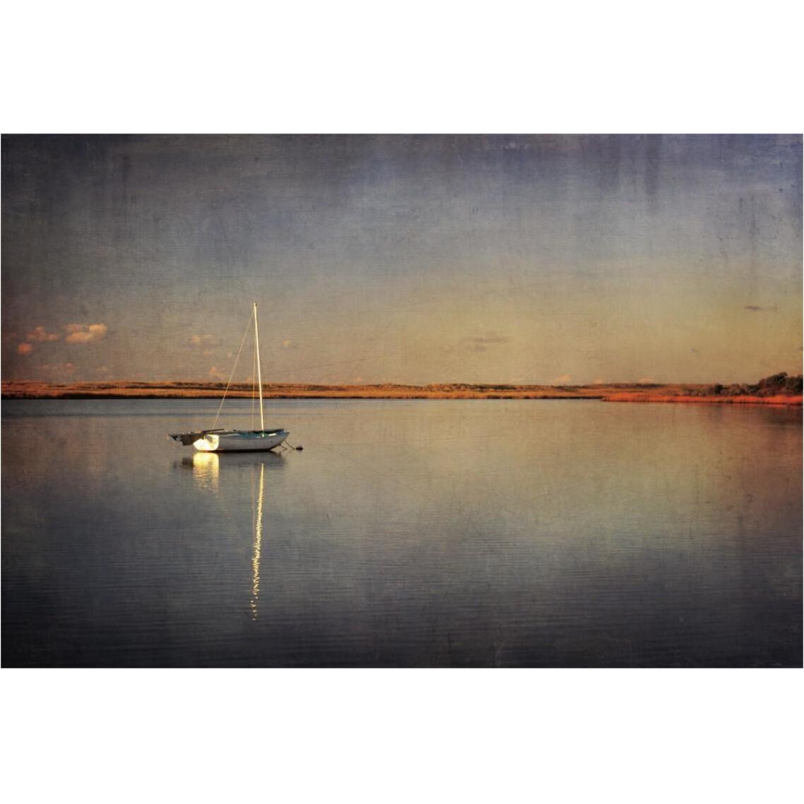 Last Boat in the Bay -Paper Art-38&quotx26"
