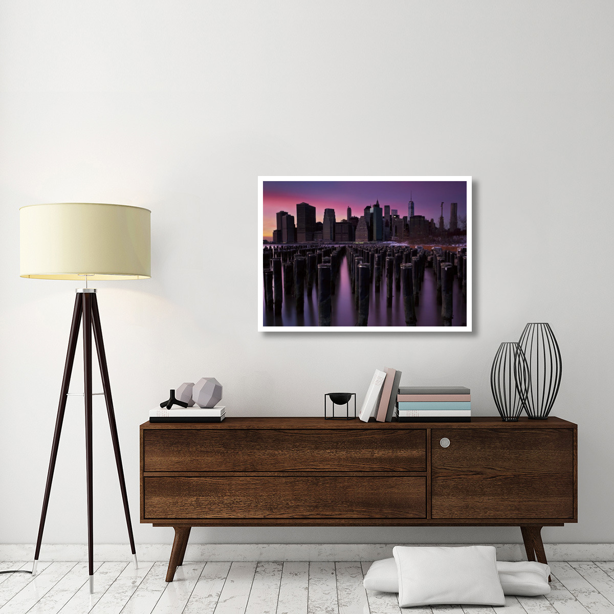 Manhattan Glow -Paper Art-42&quotx30.4"