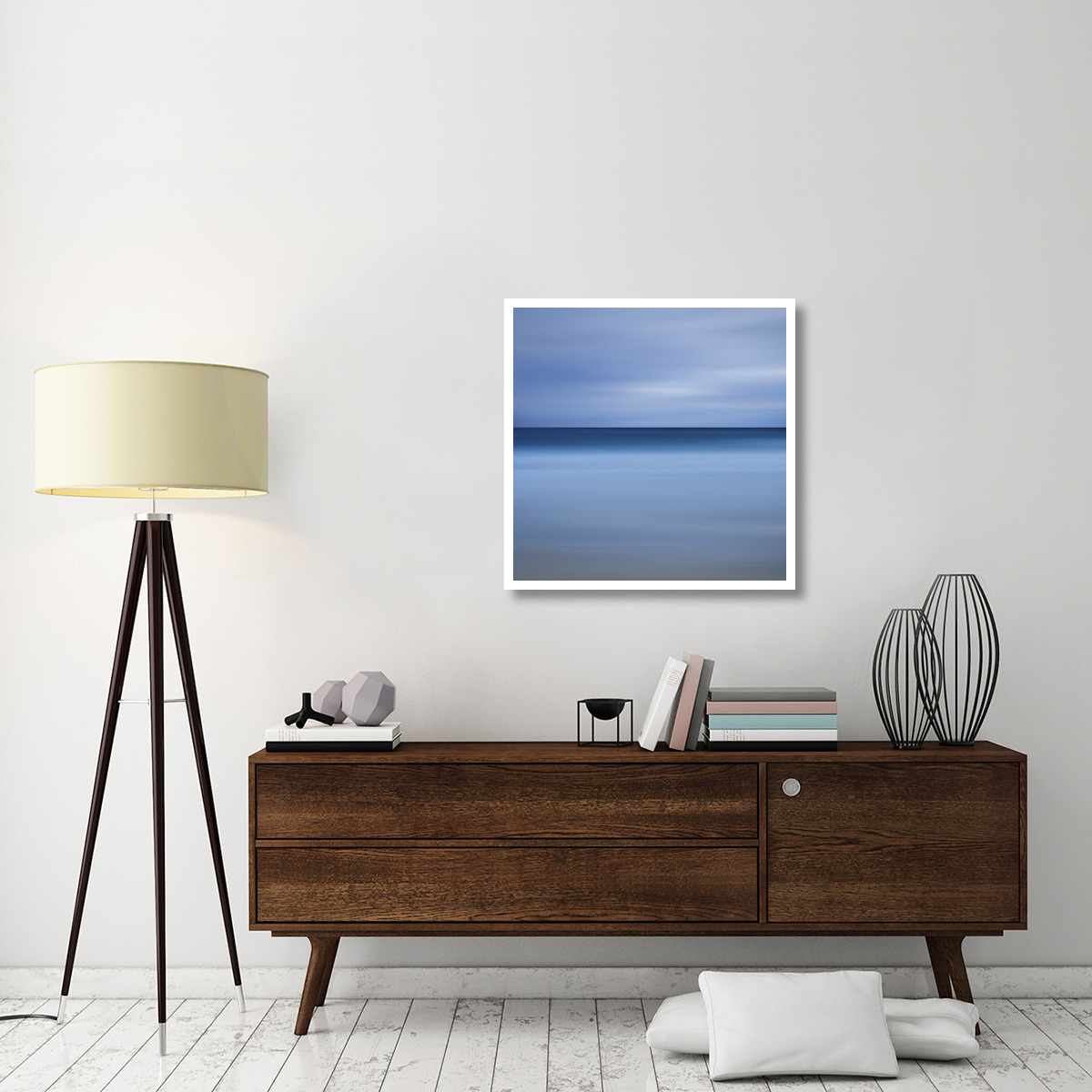 Beach Blues -Paper Art-32&quotx32"