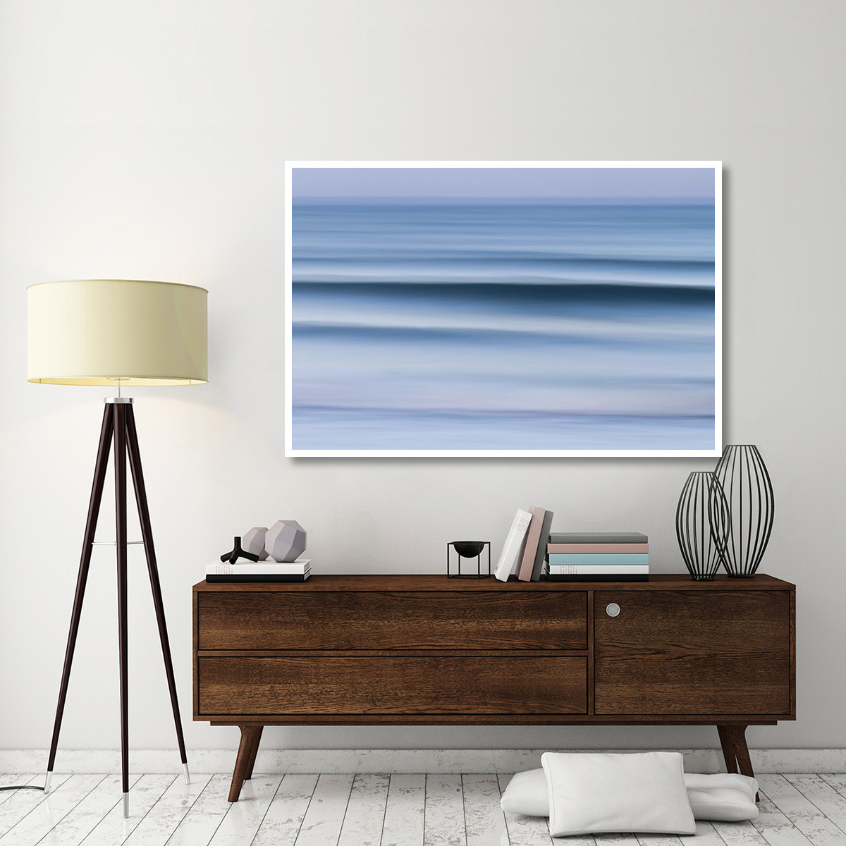 Evening Waves -Paper Art-62&quotx42"
