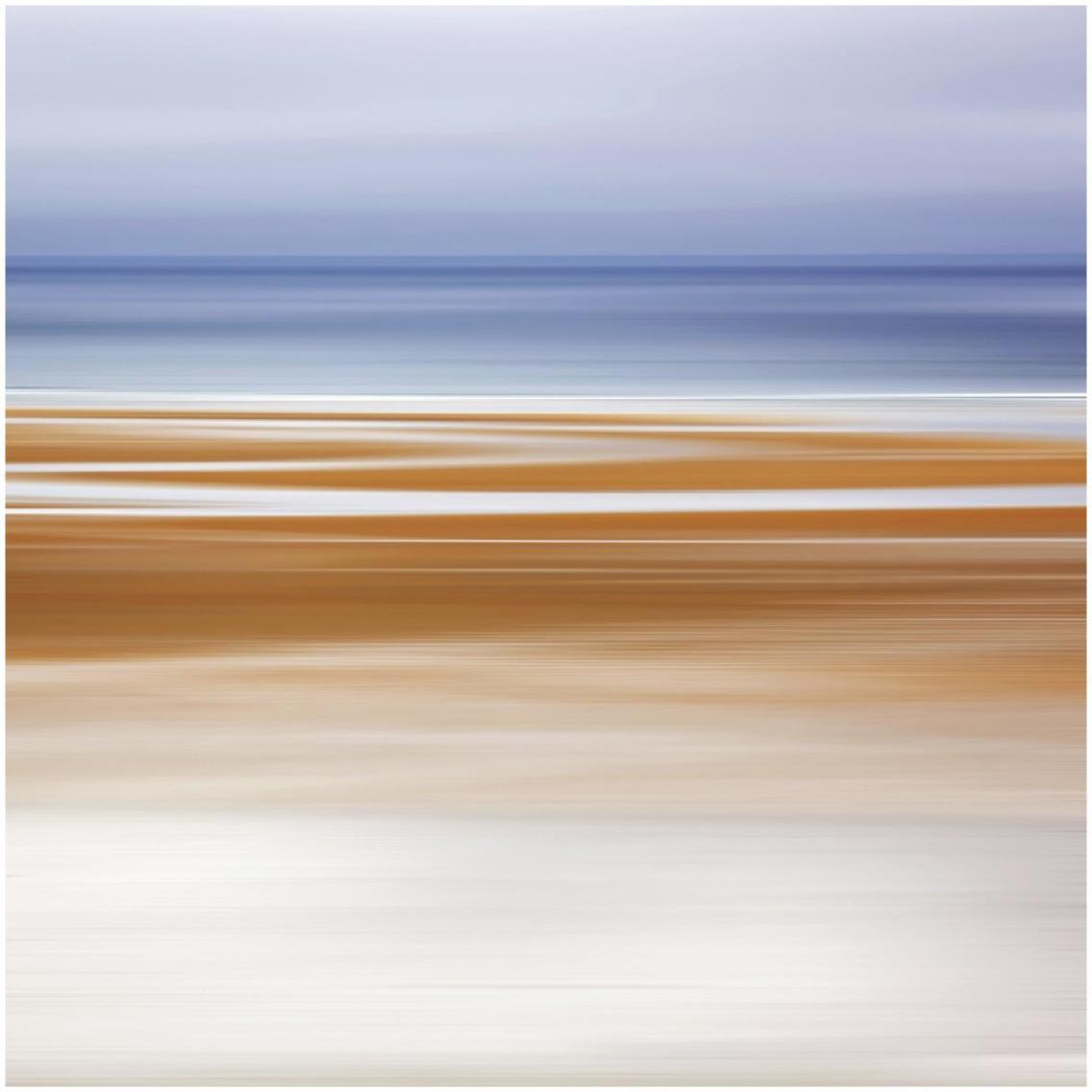 Foggy Evening at Low Tide -Paper Art-32&quotx32"