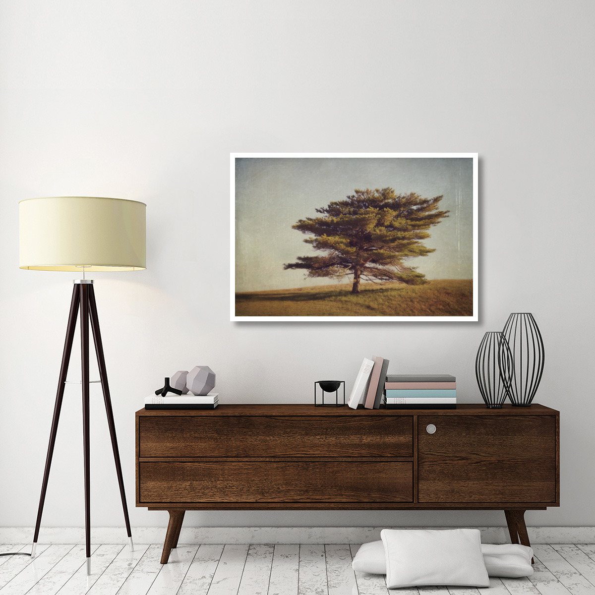 Windward Tree -Paper Art-50&quotx34"